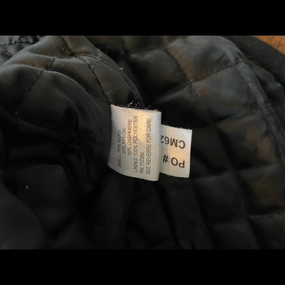 Calvin Klein Mens Large Wool Cashmere Blend Insulated Jacket Black Full Zip - Picture 6 of 6